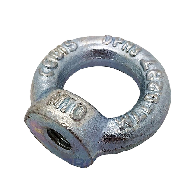चीन फ़ैक्टरी सस्ते दाम लिफ्टिंग आई नट DIN 582 स्टील C15E गैल्वेनाइज्ड