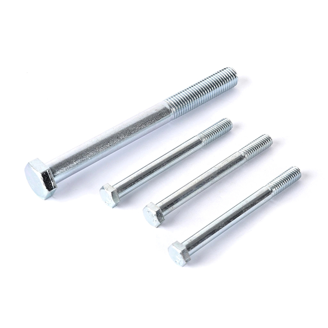 DIN 931 उच्च गुणवत्ता वाले कार्बन स्टील हेक्स बोल्ट DIN931 हेक्सागोन हेड बोल्ट