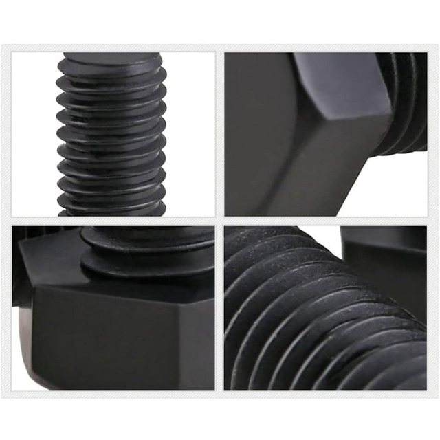 हेक्स बोल्ट 12.9 ग्रेड मिश्र धातु इस्पात ब्लैक ऑक्साइड फिनिश फुल थ्रेड मोटे थ्रेड यूएनसी हेक्सागोन हेड बोल्ट