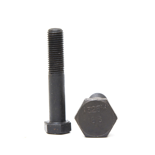 थोक DIN931 हाफ थ्रेड ब्लैक हेक्स बोल्ट ग्रेड 8.8