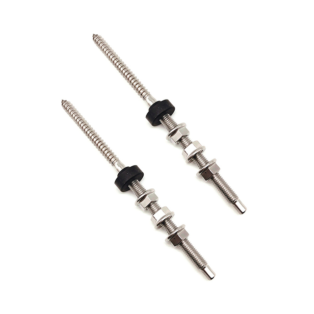 एल्युमीनियम प्रोफाइल रेल को जोड़ने के लिए M10*200mm सोलर रूफ माउंटिंग हेड हैंगर बोल्ट फोटोवोल्टिक सिस्टम हैंगर बोल्ट