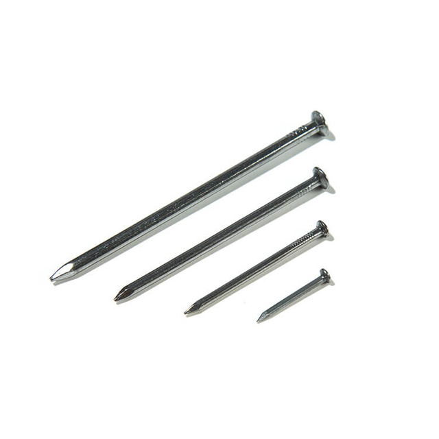 उच्च गुणवत्ता वाला निम्न कार्बन स्टील Q195 Q235 गैल्वनाइज्ड ब्राइट स्टील स्मूथ शैंक कॉमन नेल्स