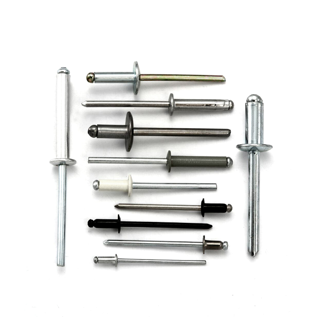 ब्लाइंड रिवेट पॉप रिवेट्स ओपन मैंड्रेल डोम हेड एल्युमीनियम स्टैंडर्ड