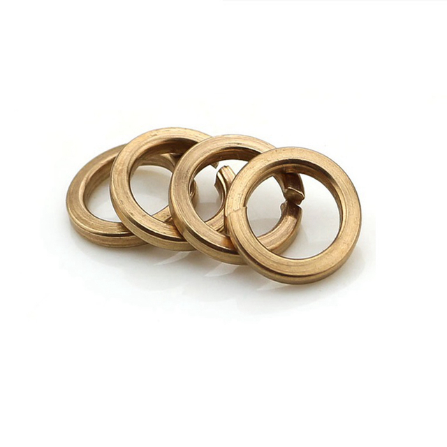 ग्रेड 8 स्प्लिट लॉक वॉशर पीला जिंक प्लेटेड डीआईएन 127-बी स्प्रिंग वॉशर