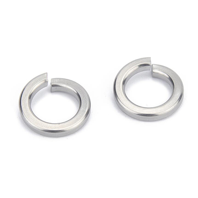 ग्रेड 8 स्प्रिंग स्टील मेट्रिक स्प्लिट लॉक वाशर जिंक प्लेटेड Din127