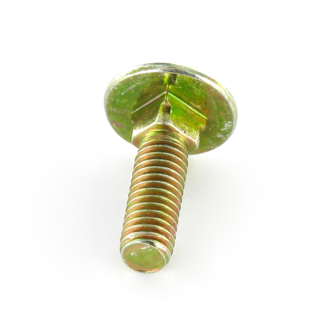 ग्रेड 8 कैरिज बोल्ट मिश्र धातु स्टील पूरी तरह से पिरोया हुआ पीला जिंक प्लेटेड