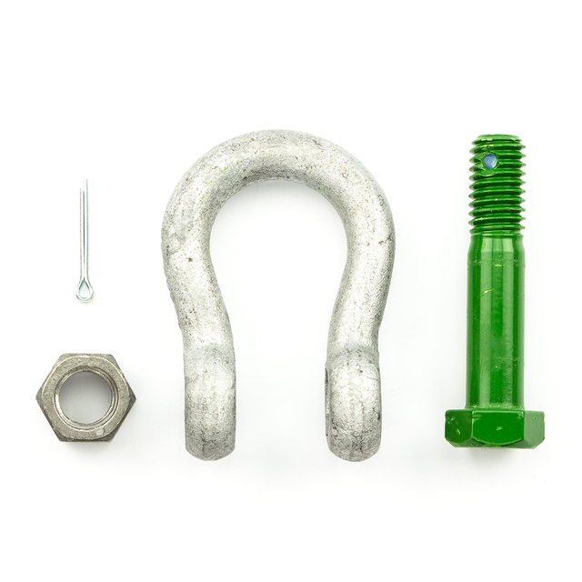 यूएस टाइप बोल्ट एंकर शैकल्स जी2130 नट के साथ हेवी ड्यूटी गैल्वेनाइज्ड बो शेकल्स