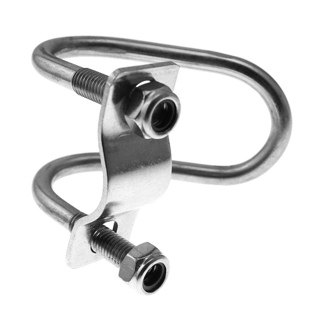 डबल यू आकार बोल्ट 304 स्टेनलेस स्टील गोल यू बोल्ट नट और प्लेट के साथ