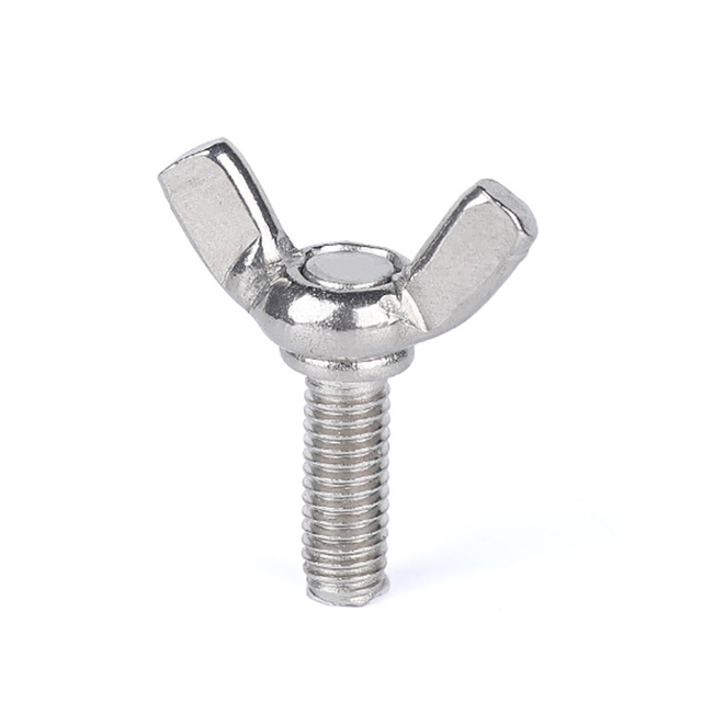 DIN316 A4 316 स्टेनलेस स्टील बटरफ्लाई विंग बोल्ट थंब स्क्रू DIN 316