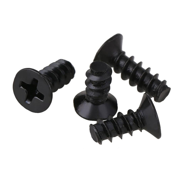 ब्लैक काउंटरसंक फ्लैट हेड फ्लैट टेल एंड फिलिप्स सेल्फ टैपिंग स्क्रू