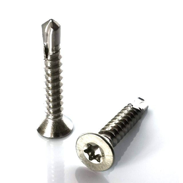 टॉर्क्स स्टार ड्राइव फ्लैट काउंटरसंक हेड सेल्फ ड्रिलिंग स्क्रू स्टेनलेस स्टील Ss304