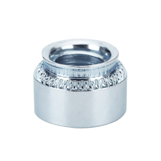 मोटे धागे सेल्फ क्लिंचिंग नट कम कार्बन स्टील जिंक प्लेटेड