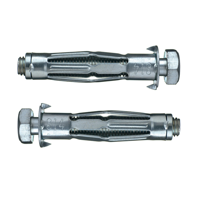 खोखले दीवार एंकर कॉम्बो फिलिप्स/स्लॉटेड पैन हेड अतिरिक्त लंबे कम कार्बन स्टील जिंक प्लेटेड मौली बोल्ट