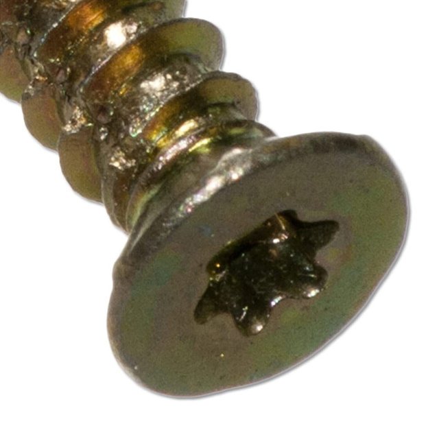 टॉर्क्स रिसेस काउंटरसंक कंक्रीट स्क्रू 7.5MM X 150MM पीला जिंक प्लेटेड