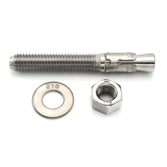 उच्च गुणवत्ता वाले स्टेनलेस स्टील विस्तार कंक्रीट वेज एंकर बोल्ट